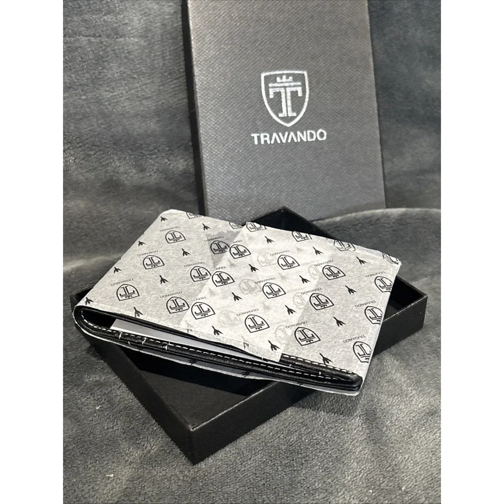 Money Clip‎ Wallet RIO, Slim RFID Blocking Card Holder for Men-Black And White